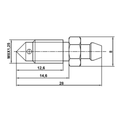 Alternative view of BLEEDER SCREW