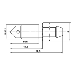Alternative view of BLEEDER SCREW