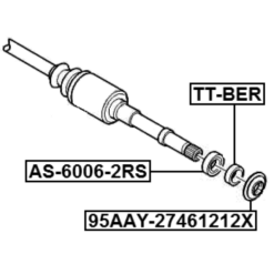 Alternative view of DRIVE SHAFT OIL SEAL