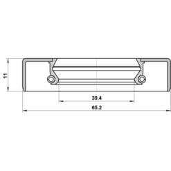 Alternative view of HALF SHAFT OIL SEAL 39.4X65.2X11X11