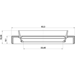 Alternative view of DRIVE SHAFT OIL SEAL 33.45X63.25X9X15.5