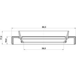 Alternative view of DRIVE SHAFT OIL SEAL 36.5X60.3X10.4X17.2