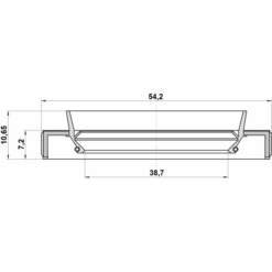Alternative view of DRIVE SHAFT OIL SEAL 38.7X54.2X7.2X10.65