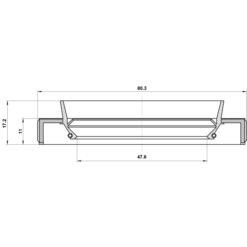 Alternative view of DRIVE SHAFT OIL SEAL 47.6X80.3X11X17.2