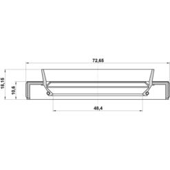 Alternative view of DRIVE SHAFT OIL SEAL 48.4X72.65X10.6X18.15