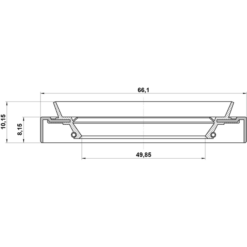 Alternative view of OIL SEAL FRONT HUB 49.85X66.1X8.15X10.15