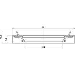 Alternative view of OIL SEAL FRONT HUB 54.2X78.1X7.6X13.8