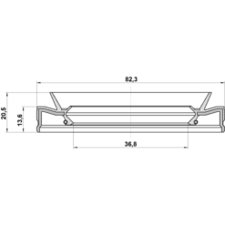 Alternative view of DRIVE SHAFT OIL SEAL 36.8X82.3X13.6X20.5