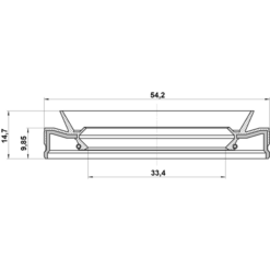 Alternative view of DRIVE SHAFT OIL SEAL 33.4X54.2X9.85X14.7