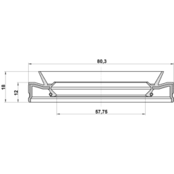 Alternative view of DRIVE SHAFT OIL SEAL 57.75X80.3X12X18