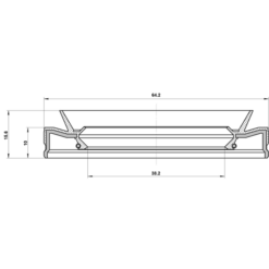 Alternative view of OIL SEAL TRANSAXLE CASE 38.2X64.2X10X15.6