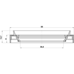 Alternative view of DRIVE SHAFT OIL SEAL 36.8X55X8X13.7