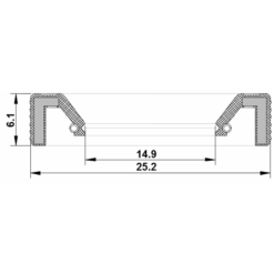 Alternative view of GEAR SHIFT LEVER SEAL 14.9X25.25X6.1X9