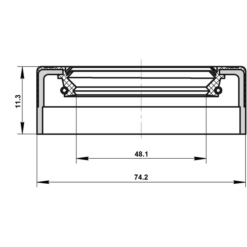Alternative view of OIL SEAL TRANSAXLE CASE 48.1X74.2X11.3X12.4