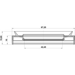 Alternative view of DRIVE SHAFT OIL SEAL 42.45X67.25X10X15.65