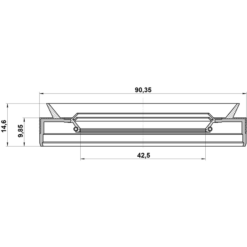 Alternative view of DRIVE SHAFT OIL SEAL 42.5X90.35X9.85X14.6