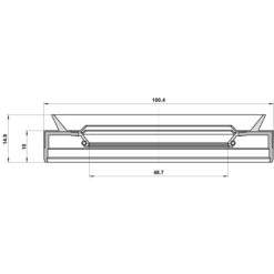 Alternative view of DRIVE SHAFT OIL SEAL 48.7X100.4X10X14.9