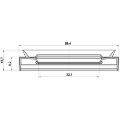Alternative view of DRIVE SHAFT OIL SEAL 32.1X59.4X9.2X15.7