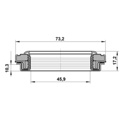 Alternative view of DRIVE SHAFT OIL SEAL 45.9X73.2X10.3X17.2