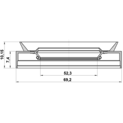 Alternative view of OIL SEAL FRONT HUB 52.3X69.2X7.4X10.15