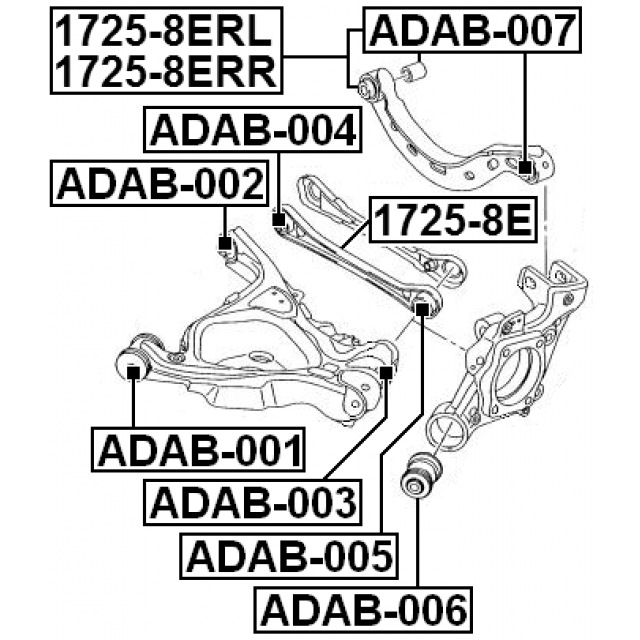 BUSHING, REAR LOWER CONTROL ARM - Image 2