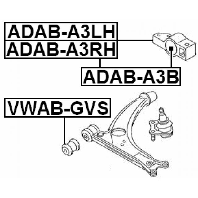 REAR BUSHING, FRONT CONTROL ARM - Image 2