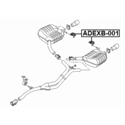 Alternative view of EXHAUST PIPE SUPPORT