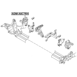 Alternative view of RIGHT ENGINE MOUNT (HYDRO)