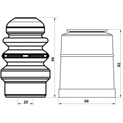 Alternative view of BOOT WITH JOUNCE BUMPER FRONT SHOCK ABSORBER KIT
