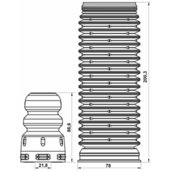 Alternative view of BOOT WITH JOUNCE BUMPER FRONT SHOCK ABSORBER KIT