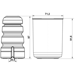 Alternative view of BOOT WITH JOUNCE BUMPER FRONT SHOCK ABSORBER KIT