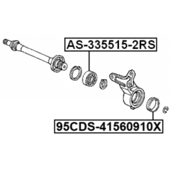 Alternative view of AXLE SHAFT BEARING 33X55X15