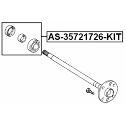 Alternative view of REAR AXLE SHAFT BEARING KIT 35X72X17X26