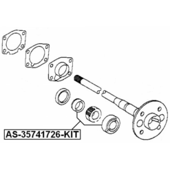 Alternative view of REAR AXLE SHAFT BEARING KIT 35X74X17X26