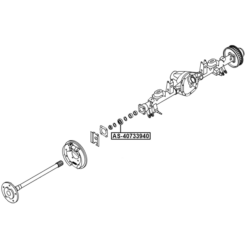 Alternative view of ROLLER BEARING REAR AXLE SHAFT 40X72.9X39X39.9