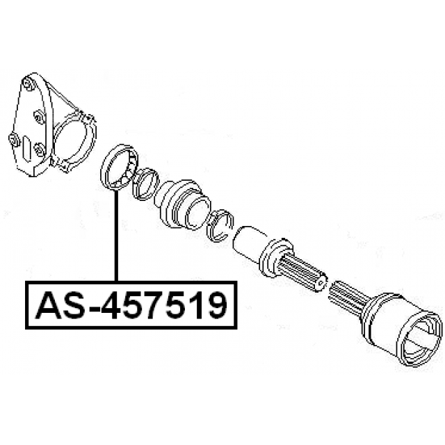 AXLE SHAFT BEARING 45X75X19 - Image 2