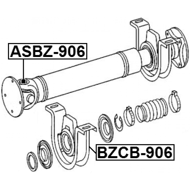 CROSS SHAFT JOINT, DRIVE SHAFT 27X88 - Image 2