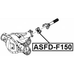 Alternative view of CROSS SHAFT JOINT, DRIVE SHAFT 30X92