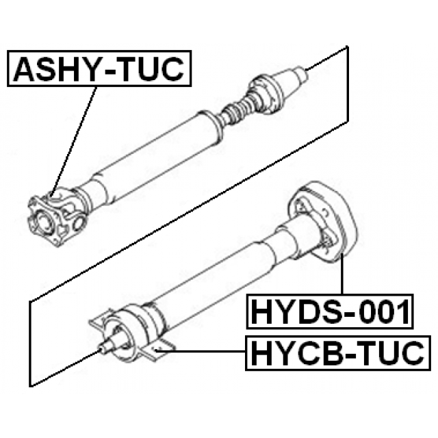 CROSS SHAFT JOINT, DRIVE SHAFT 26.5X48/71 - Image 2
