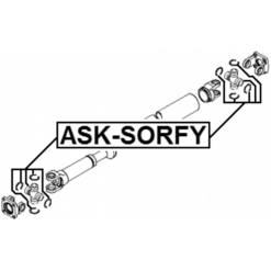 Alternative view of CROSS SHAFT JOINT, DRIVE SHAFT 32X57/92