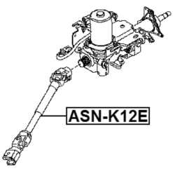 Alternative view of INTERMEDIATE STEERING SHAFT