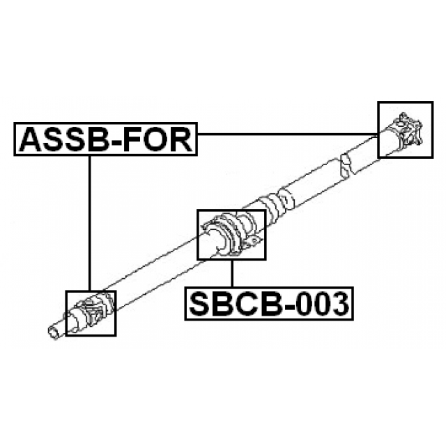 CROSS SHAFT JOINT, DRIVE SHAFT 22X32.5/58 - Image 2