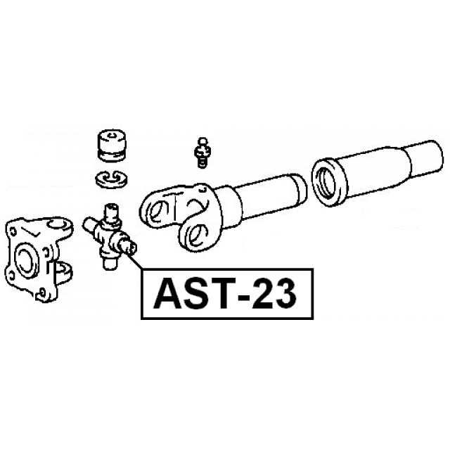 CROSS SHAFT JOINT, DRIVE SHAFT 29X49/77 - Image 2