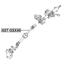 Alternative view of INTERMEDIATE STEERING SHAFT
