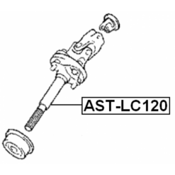 Alternative view of LOWER INTERMEDIATE STEERING SHAFT