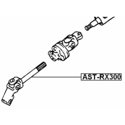 Alternative view of LOWER INTERMEDIATE STEERING SHAFT