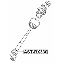 Alternative view of LOWER INTERMEDIATE STEERING SHAFT