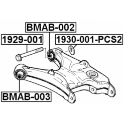 Alternative view of BUSHING, REAR LOWER CONTROL ARM