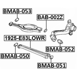 Alternative view of REAR TRANSVERSE ROD BUSHING