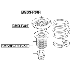 Alternative view of FRONT SHOCK ABSORBER BEARING